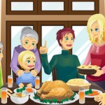 Thanksgiving family dinner