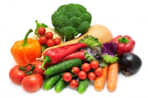 vegetables / produce isolated on a white background