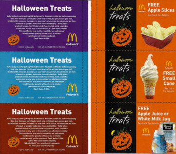 mcdonalds halloween treat coupons 2020 Mcdonald S Halloween Coupon Booklet mcdonalds halloween treat coupons 2020