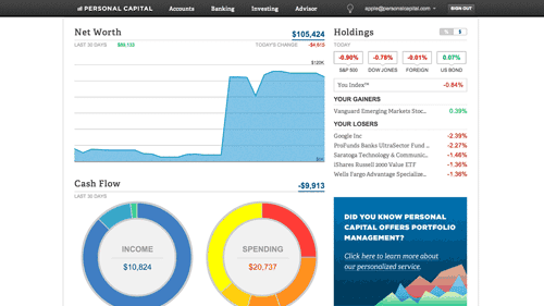 personal capital how to dashboard