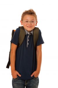 school boy isolated over white background