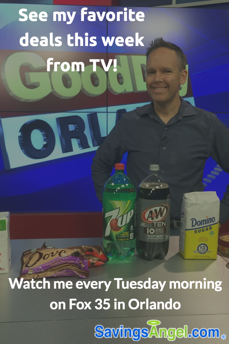 See my favorite SavingsAngel TV Deals in Central Florida that I brought in to my TV segment on Fox 35 Orlando.