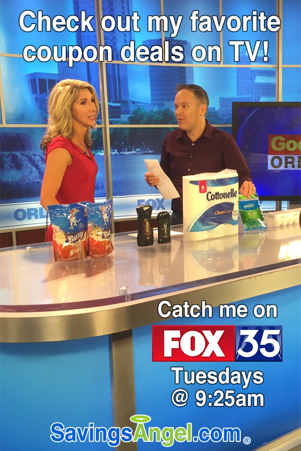 Josh Elledge - my personal shopping list TV Orlando Fox 35 sharing coupon deals at Publix CVS and Walgreens