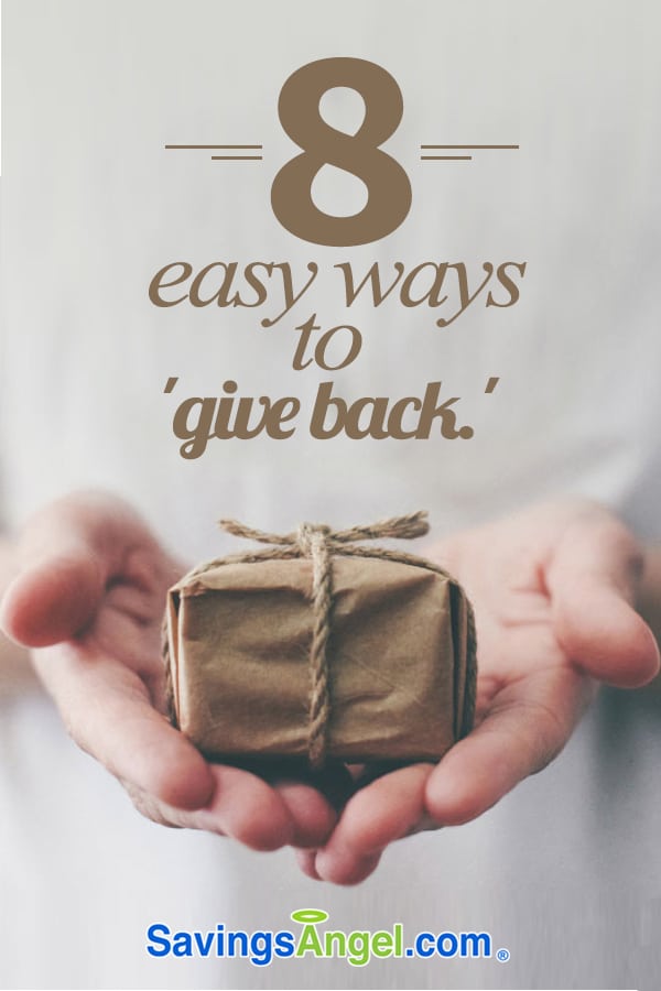 8 easy ways to give back